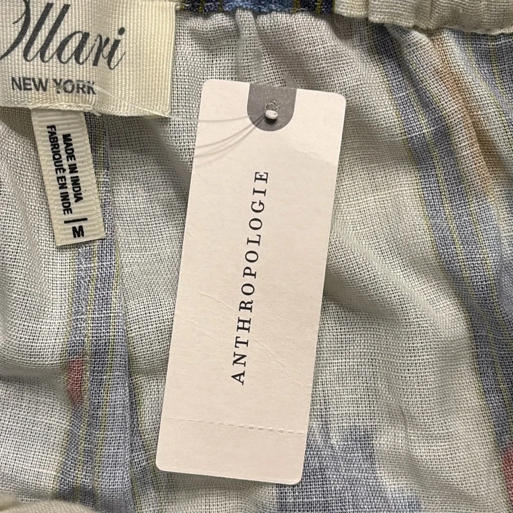 NOT 4 SALE Ollari Anthropologie Ikat Print Wide Leg Pom Pom Embellishment Pants - Picture 13 of 16